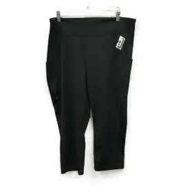 Athletic Capris By Tek Gear In Black, Size: 2x Petite