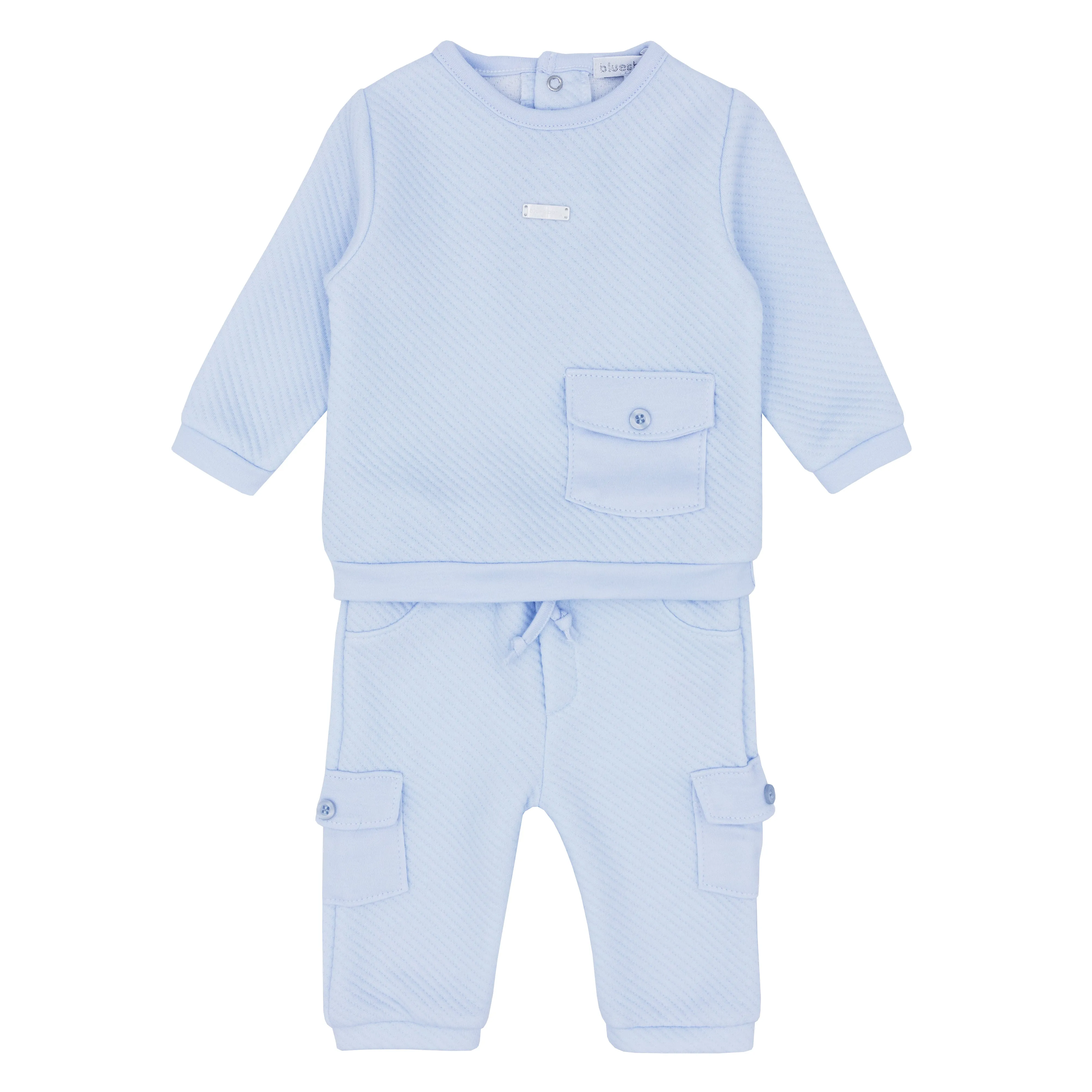 Blues Baby Boys Blue Almada Collection Two Piece Jogging Set *Preorder