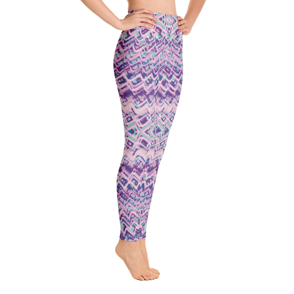 Bohemian Waves Yoga Pants with pocket for women