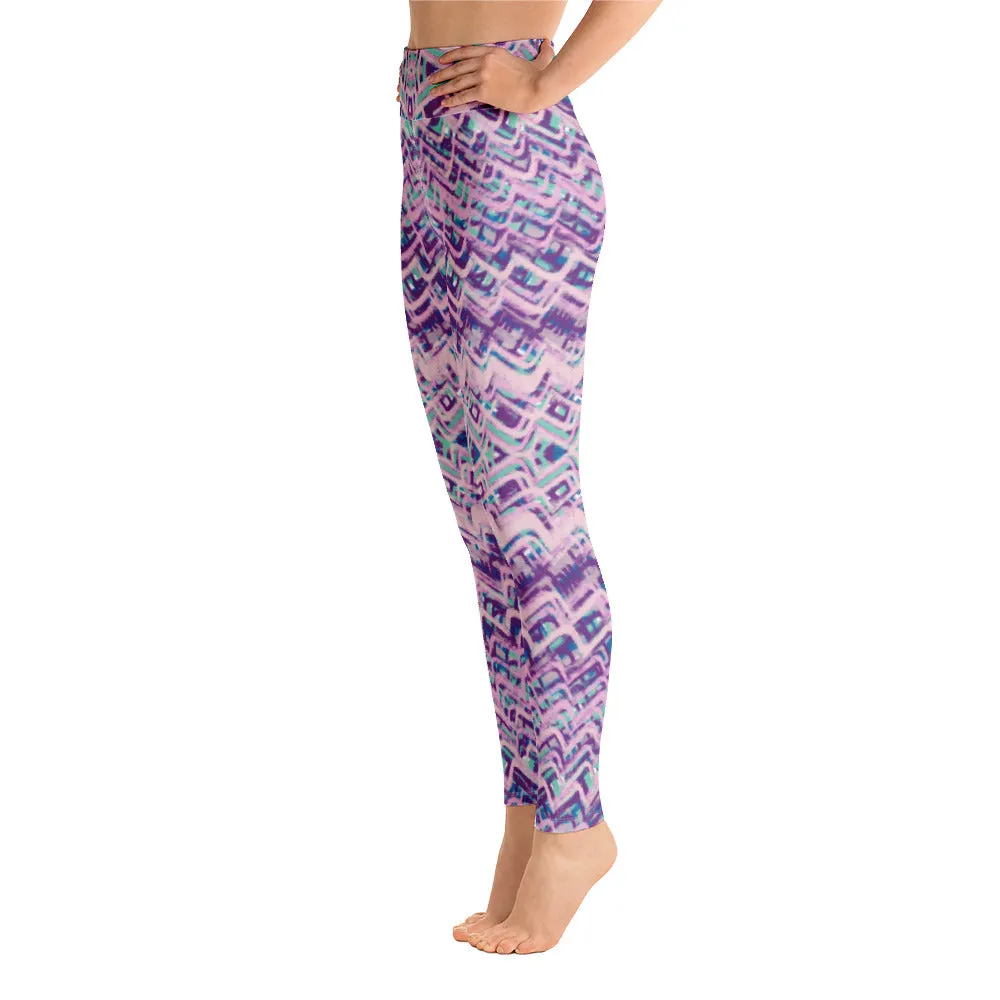 Bohemian Waves Yoga Pants with pocket for women