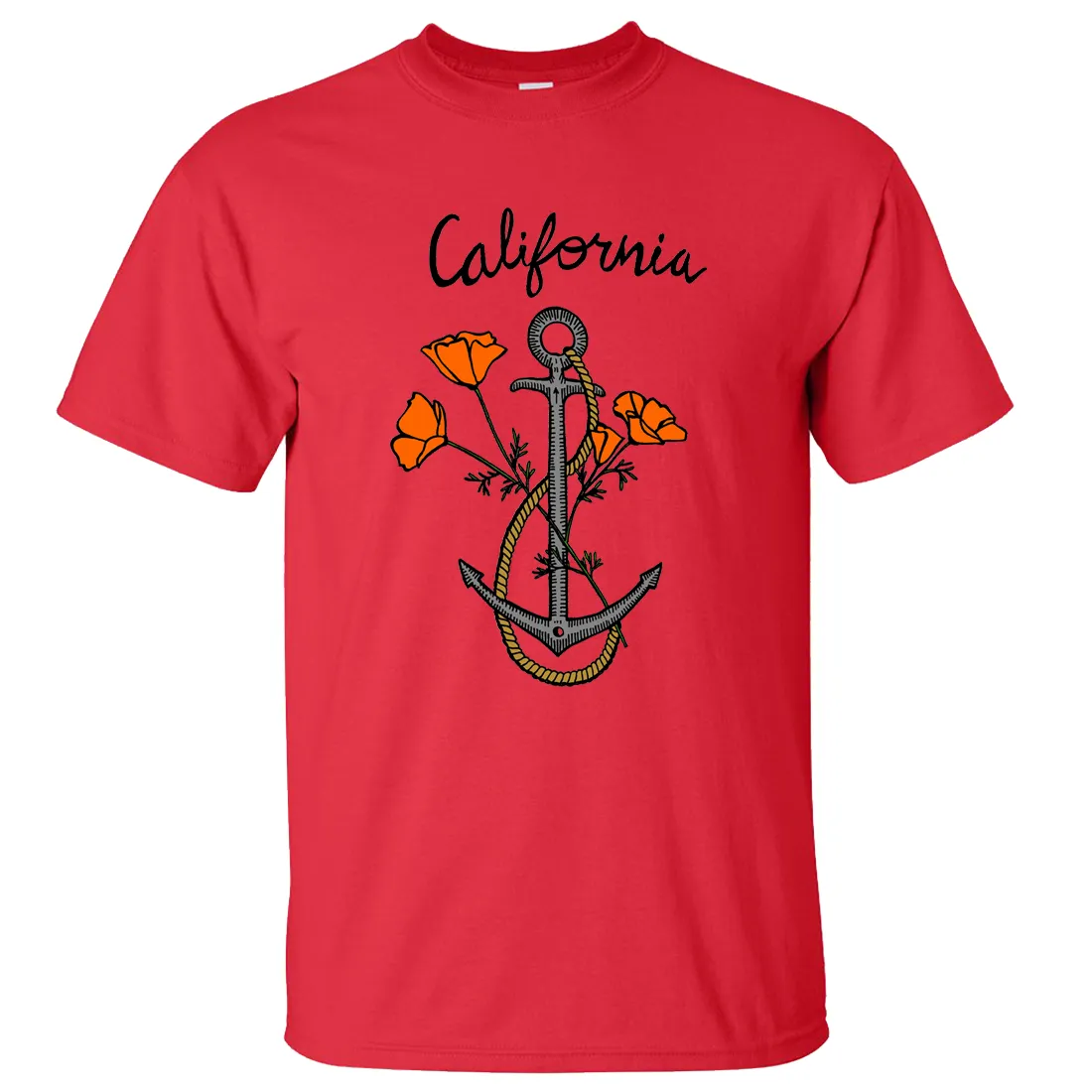 California Anchor Poppies Asst Colors T-shirt/tee