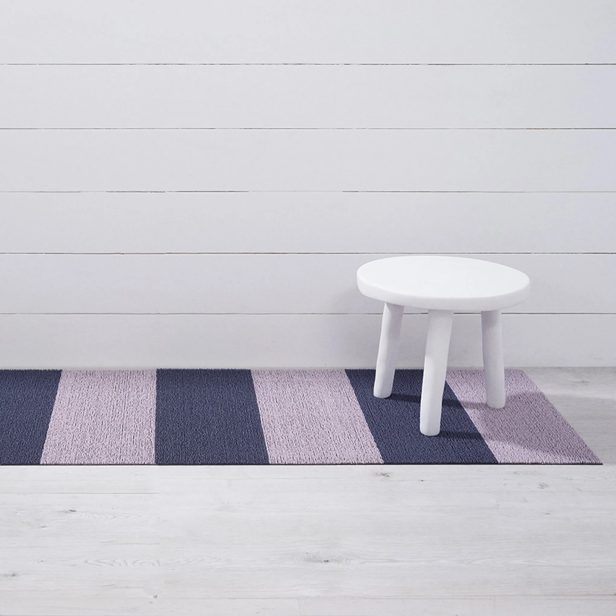 Chilewich Duo Stripe Shag Mat - Berry