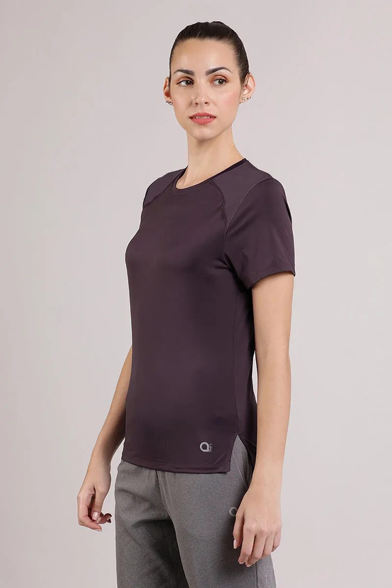 Energize Active Tee - Midnight Plum