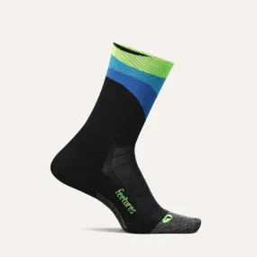 Feetures Elite Light Cushion Mini Crew Socks (Rythmic Black)