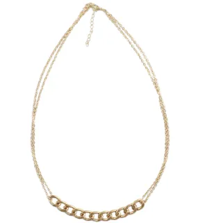 Gold Metallic Statement Necklace