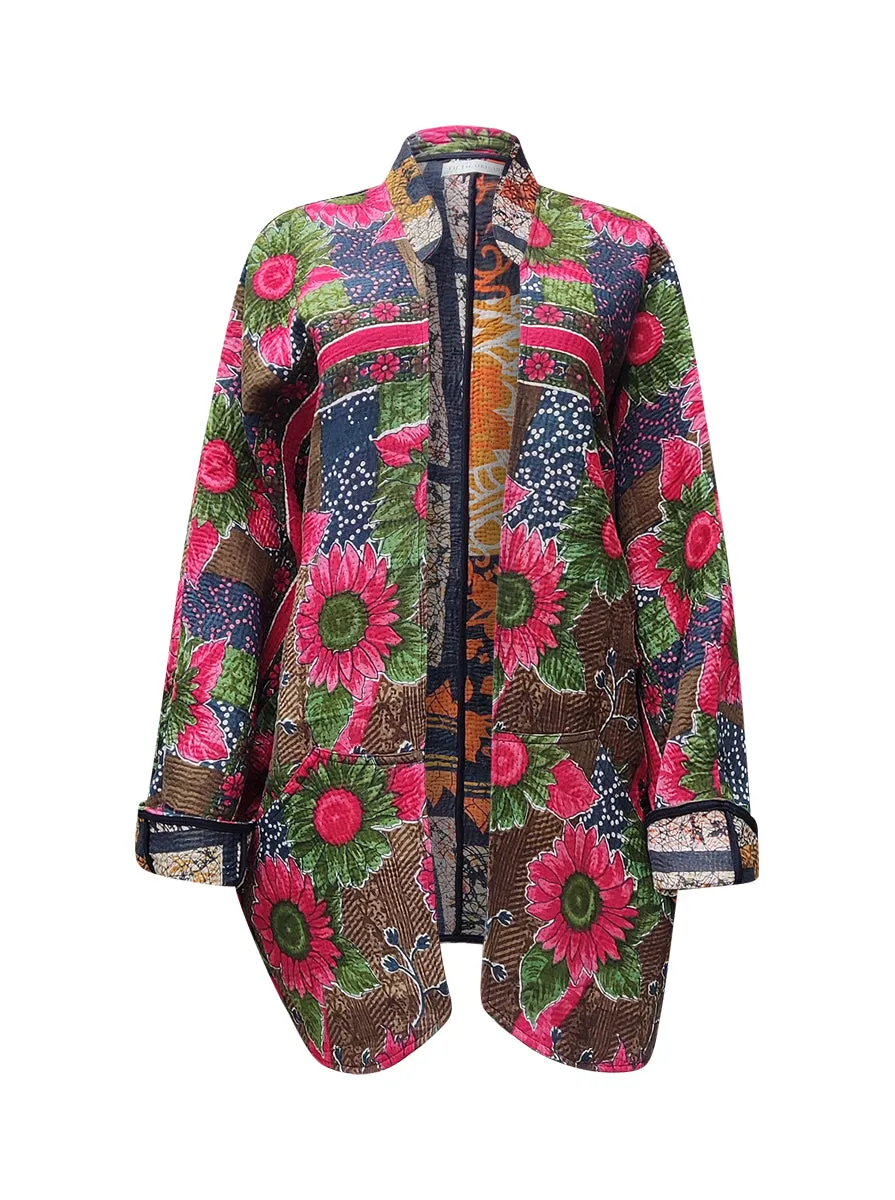 kantha vintage long jacket prajapati