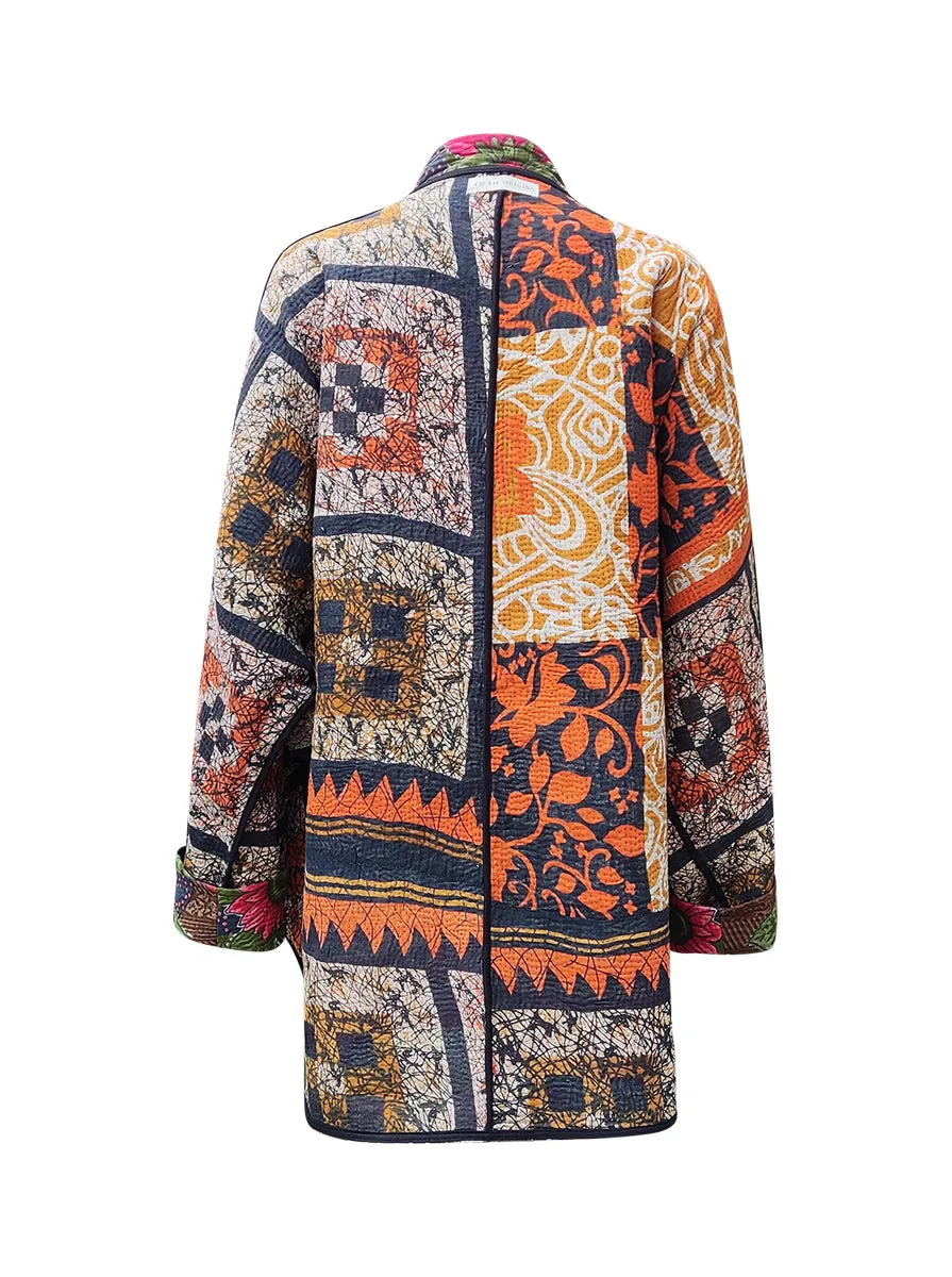 kantha vintage long jacket prajapati