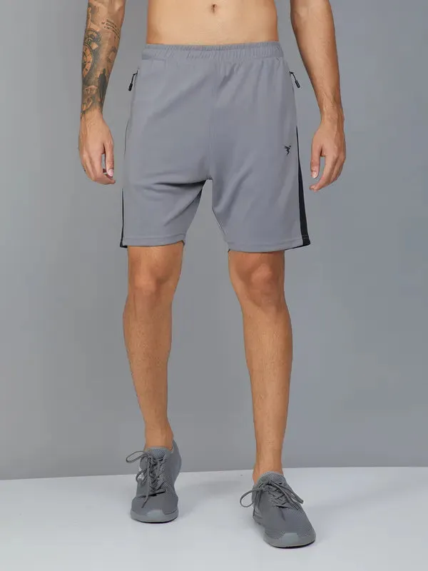 Men Colorblock Slim Fit Shorts with TECHNO DRY