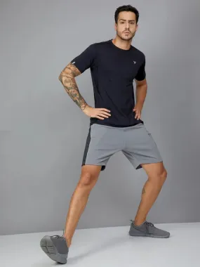 Men Colorblock Slim Fit Shorts with TECHNO DRY