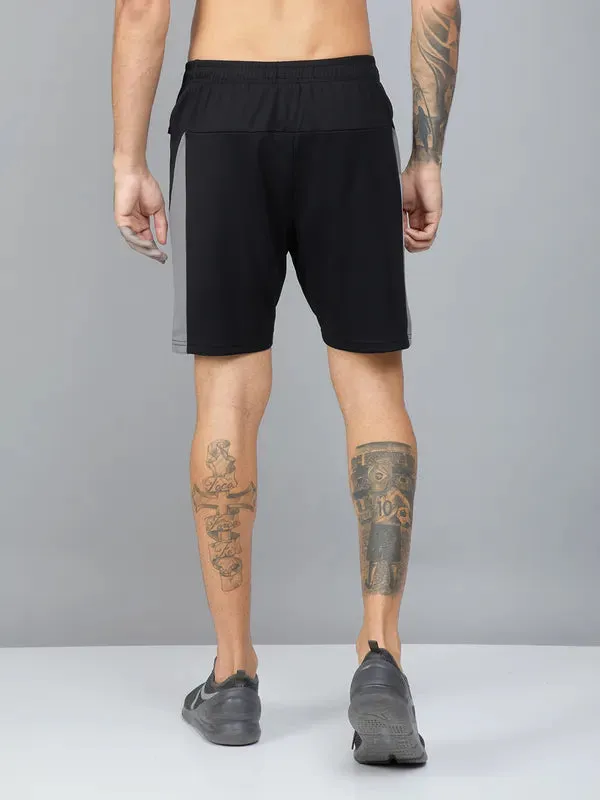 Men Colorblock Slim Fit Shorts with TECHNO DRY