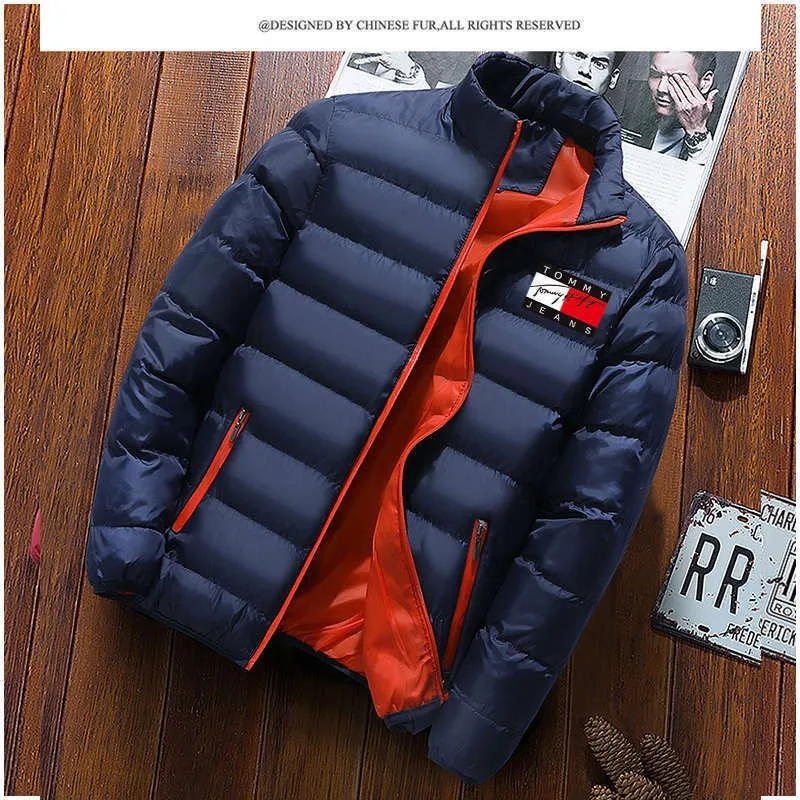 Men's Winter Bomber Jacket Quilted Full Zip Windproof Warm Cotton-Padded Lightweight Puffer Jackets