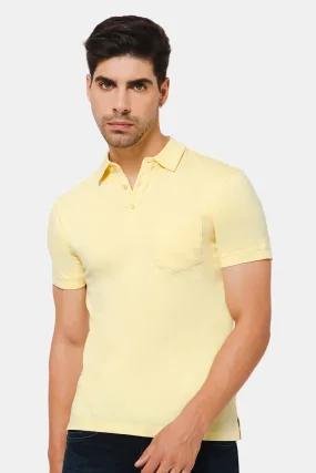 Naidu Hall Enhance Polo Tshirt Cotton - Yellow - S420