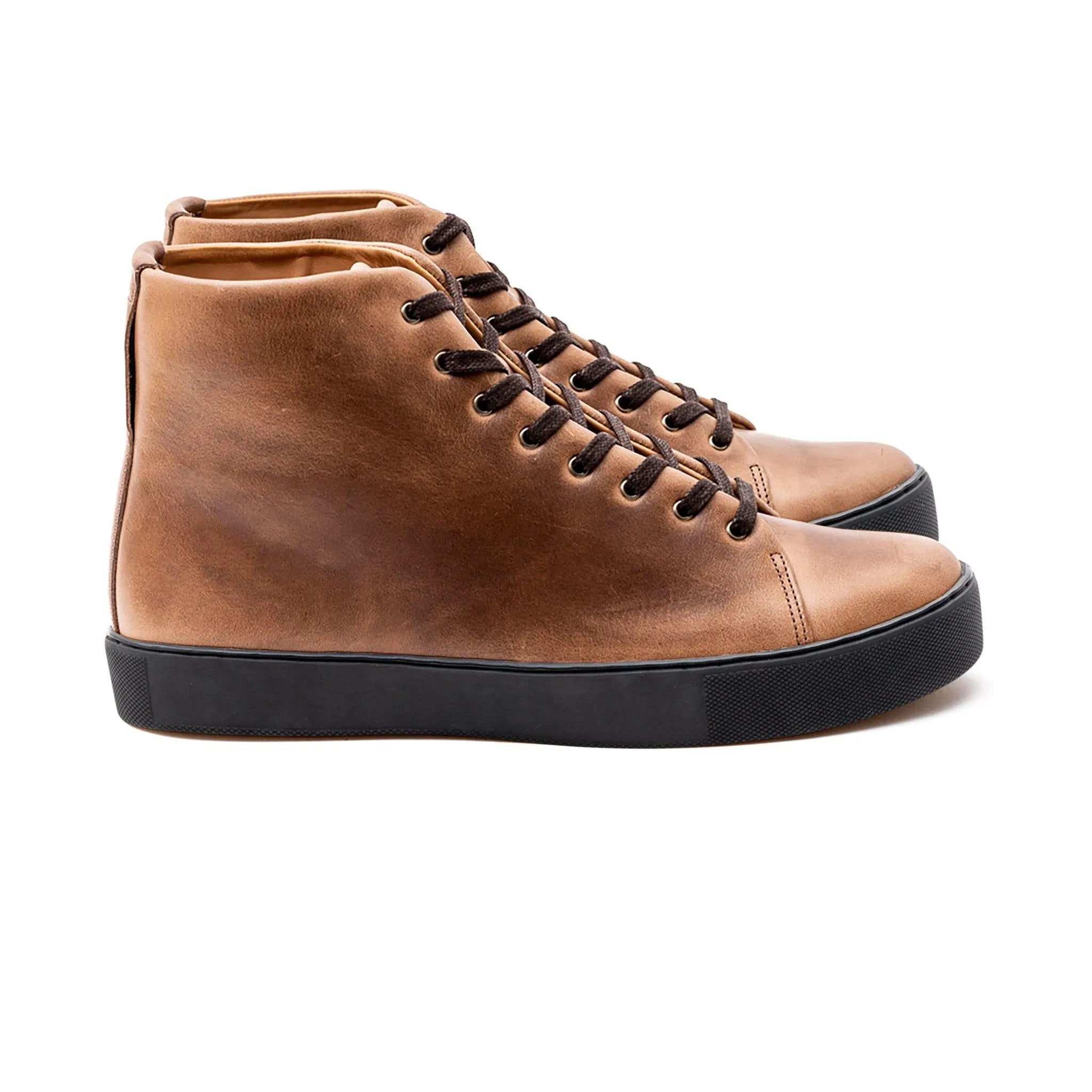 Overstone Hi Derby - Horween Natural Chromexcel